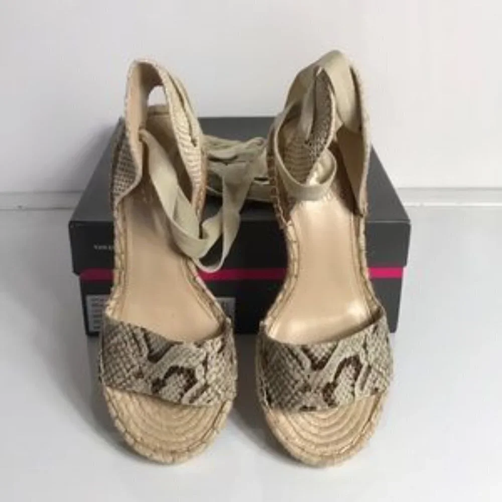 Vince Camuto Levernta Ankle Wrap Espadrilles Wedge